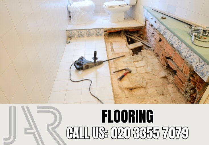 Bathroom Flooring Installation by Kew Bathroom Fitters